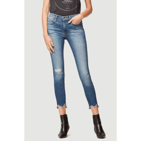 Frame Le High Skinny Jeans 24 Raw Step Hem - Picture 1 of 10